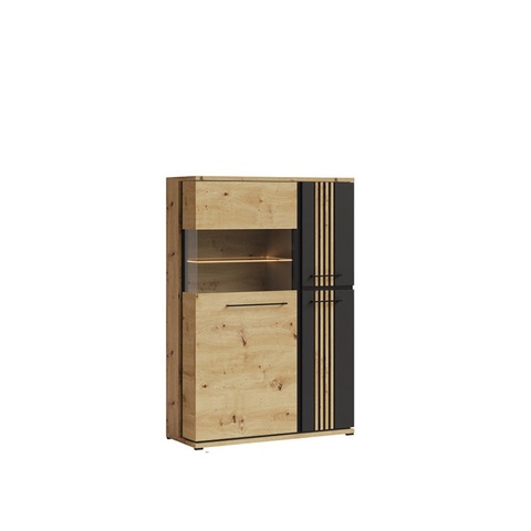 Witryna niska Molto B ML2a artisan czarny